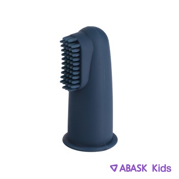 СИЛИКОНОВАЯ ЗУБНАЯ ЩЕТКА-НАПАЛЬЧНИК ABASK Kids, цвет темно-синий 78682 - фото 4550