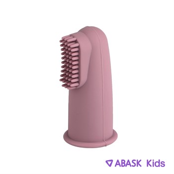 СИЛИКОНОВАЯ ЗУБНАЯ ЩЕТКА-НАПАЛЬЧНИК ABASK Kids, цвет розовый 78681 - фото 4556