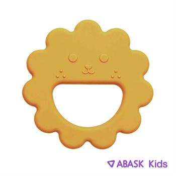 СИЛИКОНОВЫЙ ПРОРЕЗЫВАТЕЛЬ ABASK Kids львенок, цвет желтый 78735 - фото 4888
