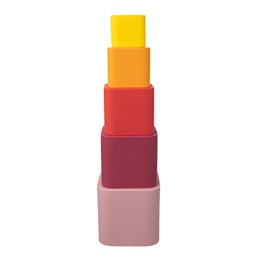 СИЛИКОНОВАЯ ПИРАМИДКА СТАКАНЧИКИ ABASK Kids, цвет розовый 78674